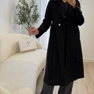 Manteau Noir En Laine