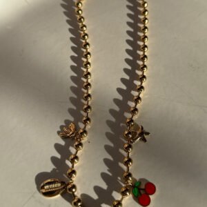 Collier Doré avec charms
