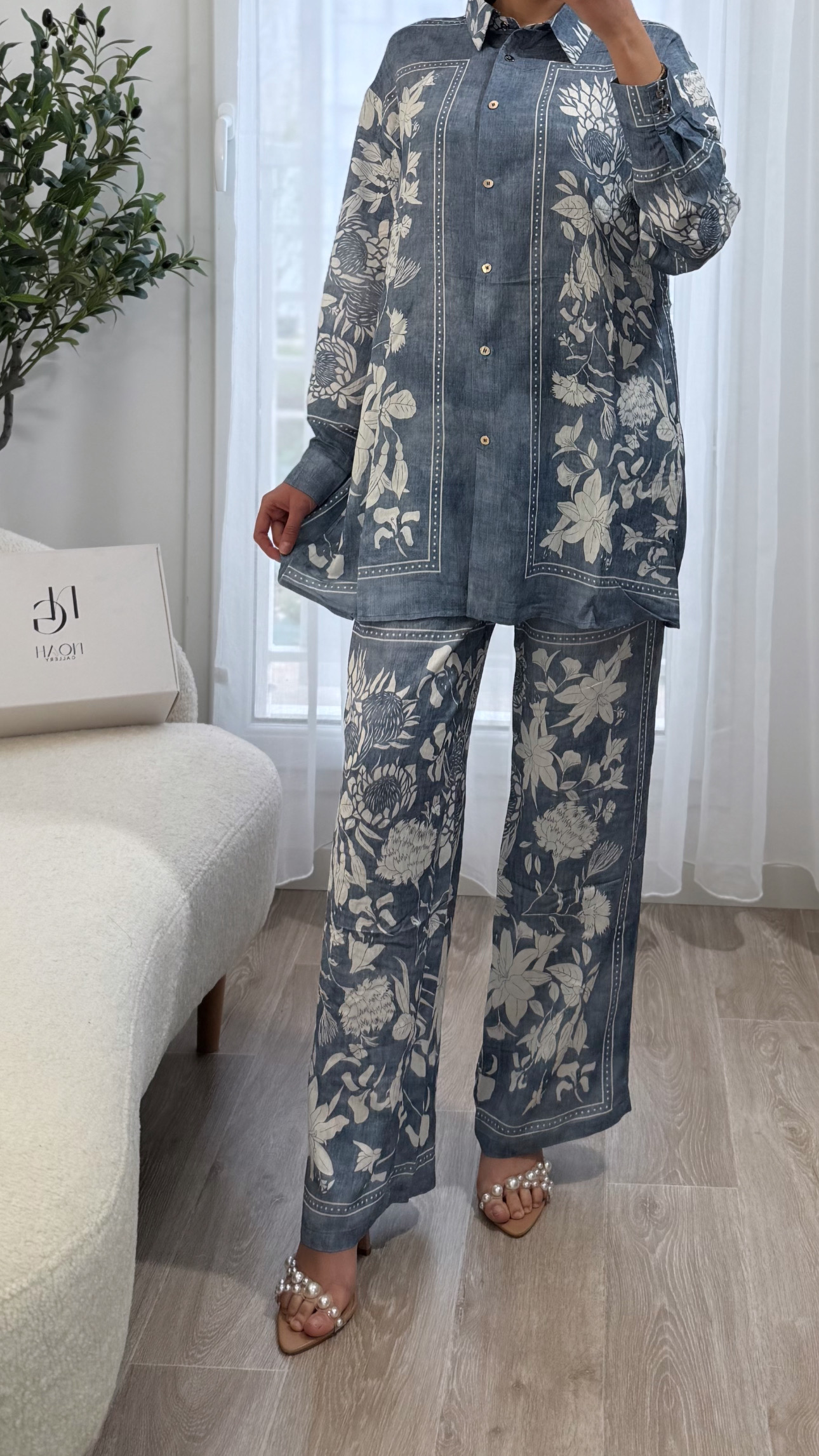 Ensemble Bleu Fleur