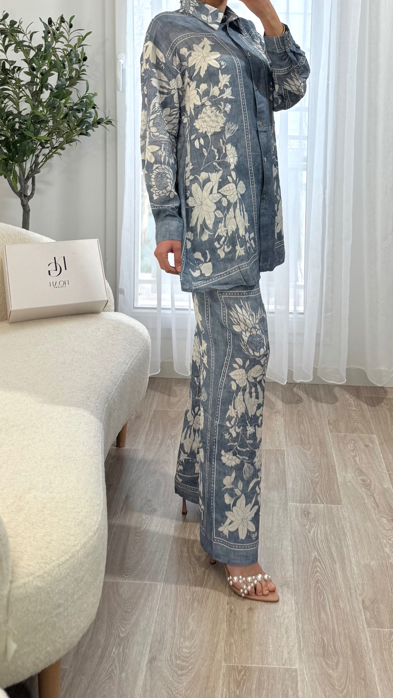 Ensemble Bleu Fleur – Image 2