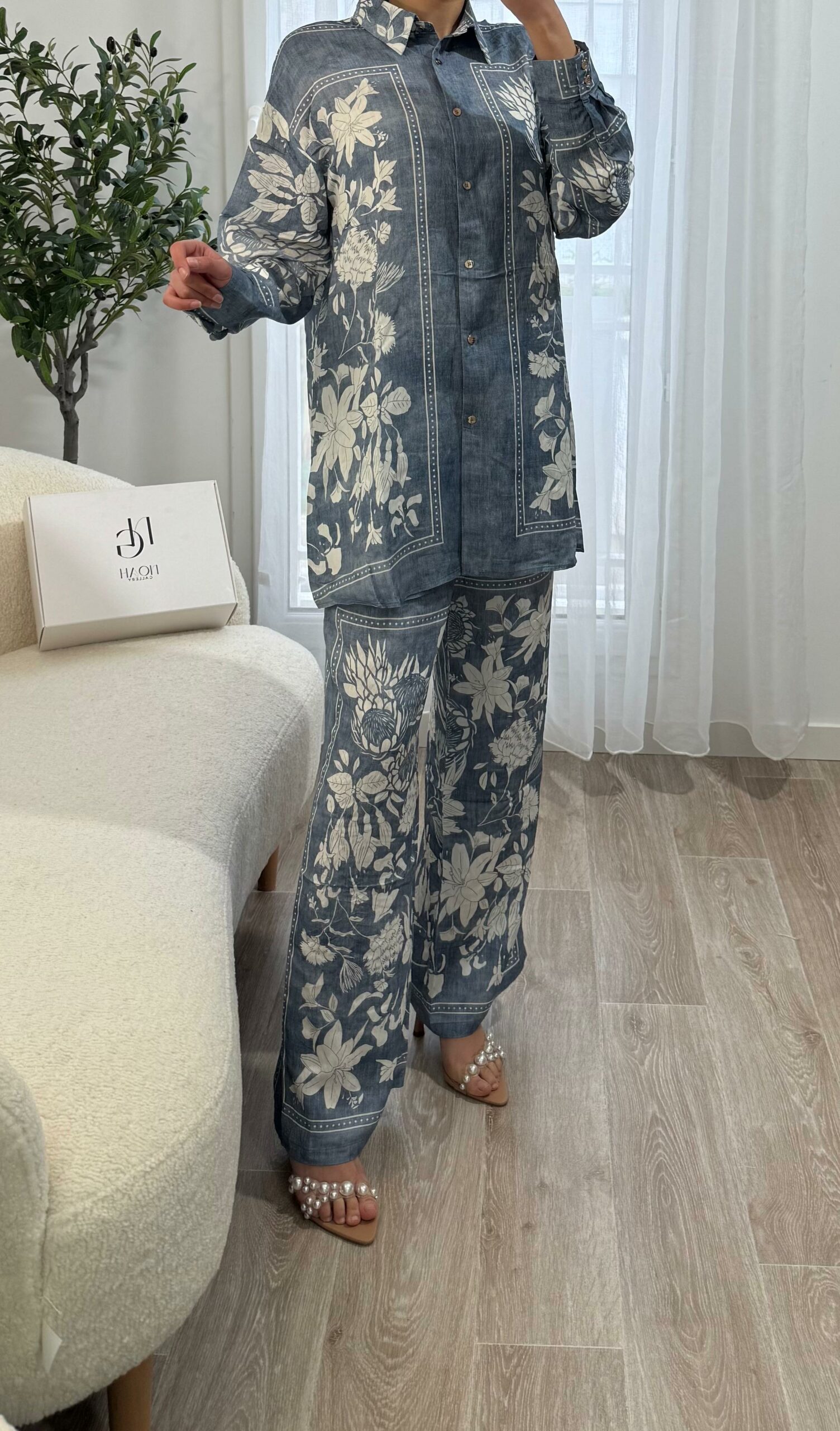 Ensemble Bleu Fleur – Image 6