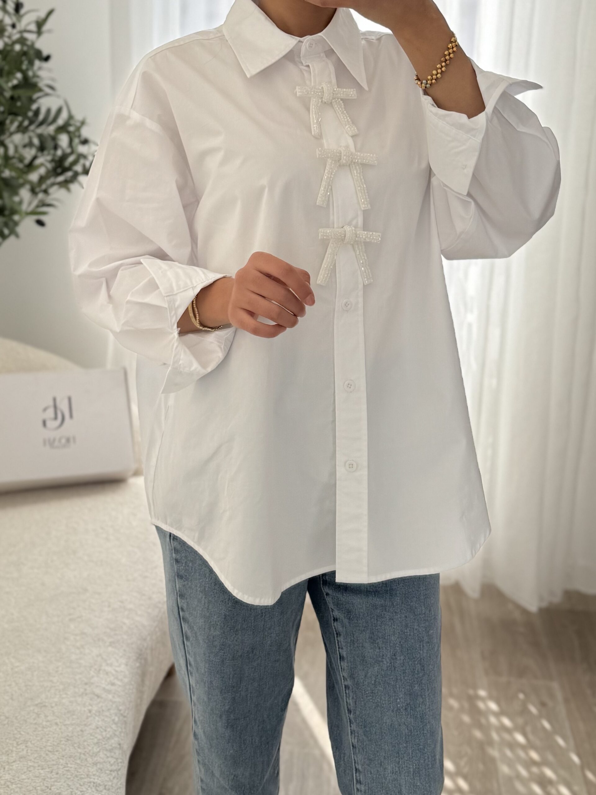 Chemise Blanche Papillon – Image 2