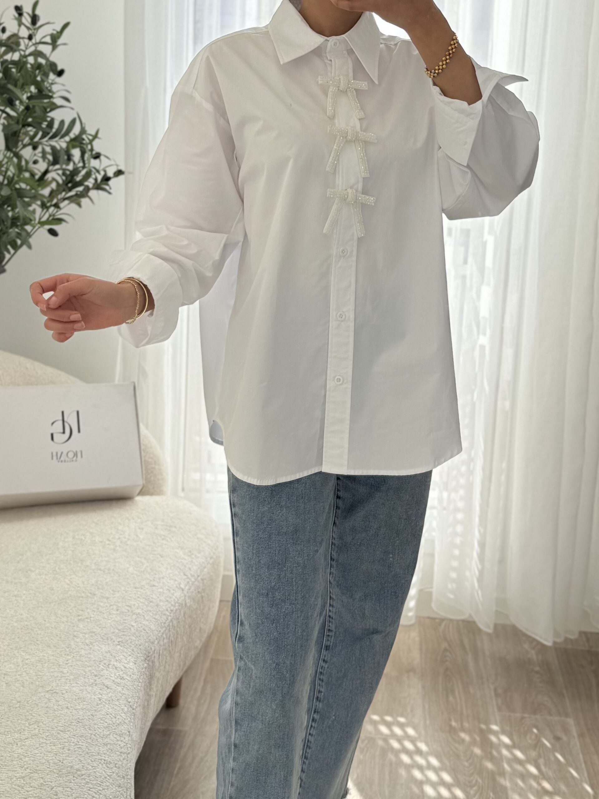 Chemise Blanche Papillon – Image 3