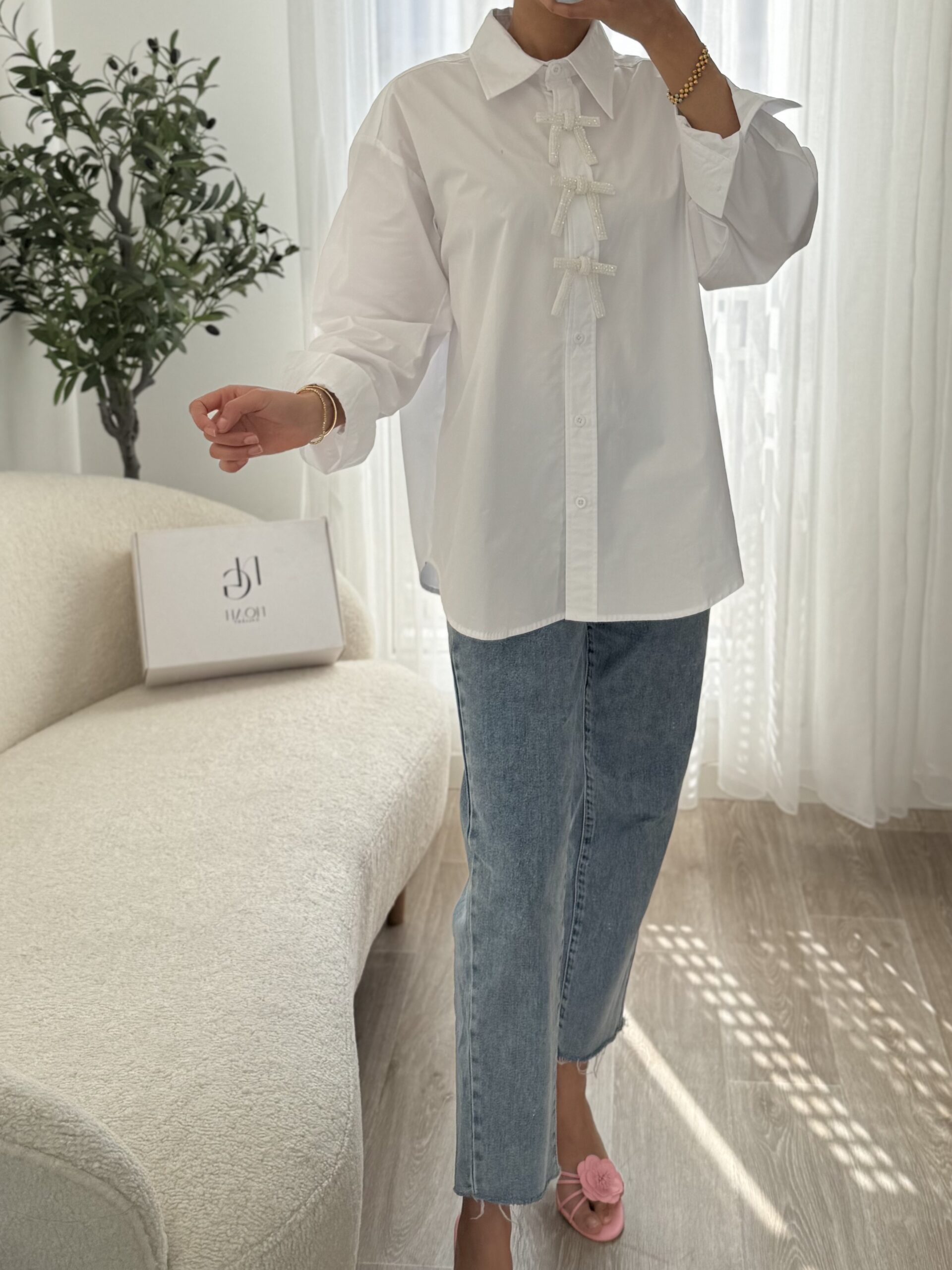 Chemise Blanche Papillon – Image 4