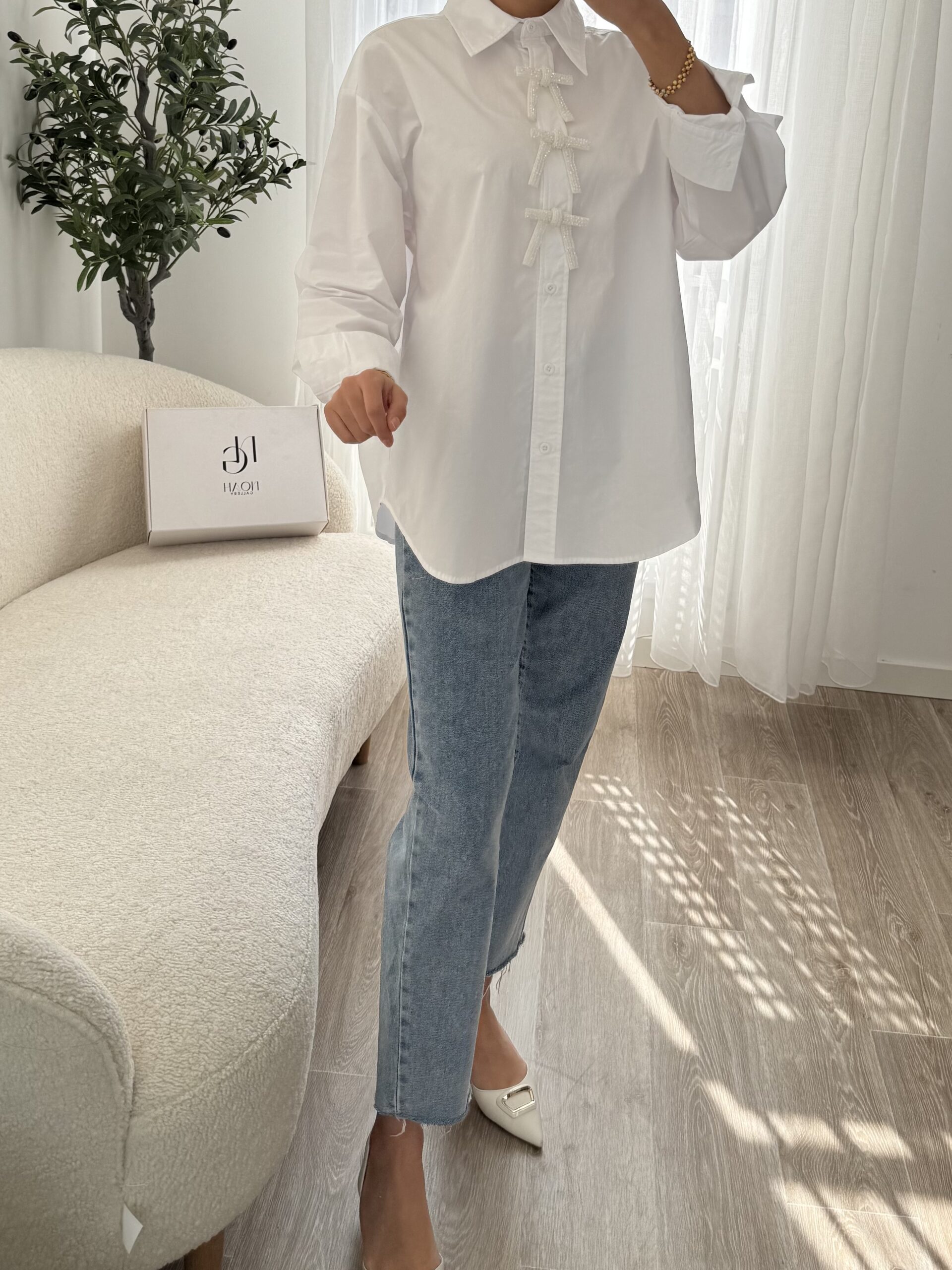 Chemise Blanche Papillon – Image 7