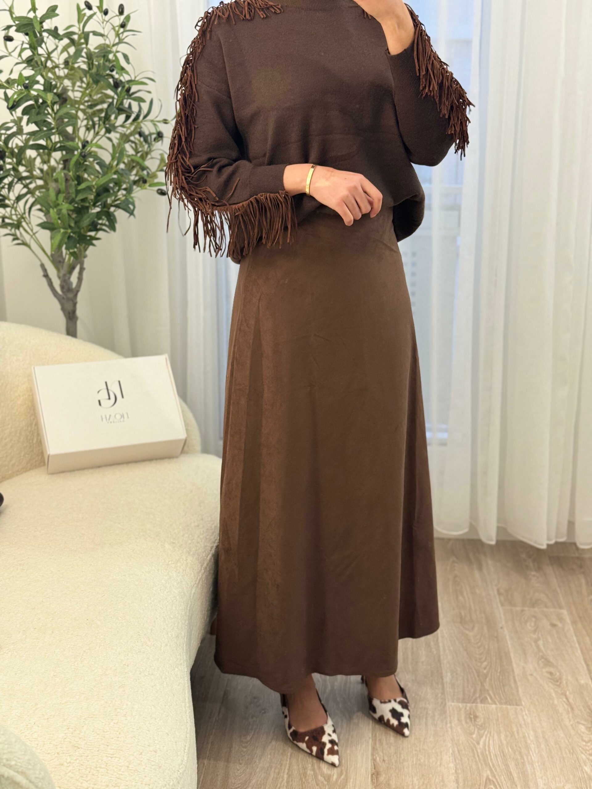 Jupe Élégance en Daim – Image 5