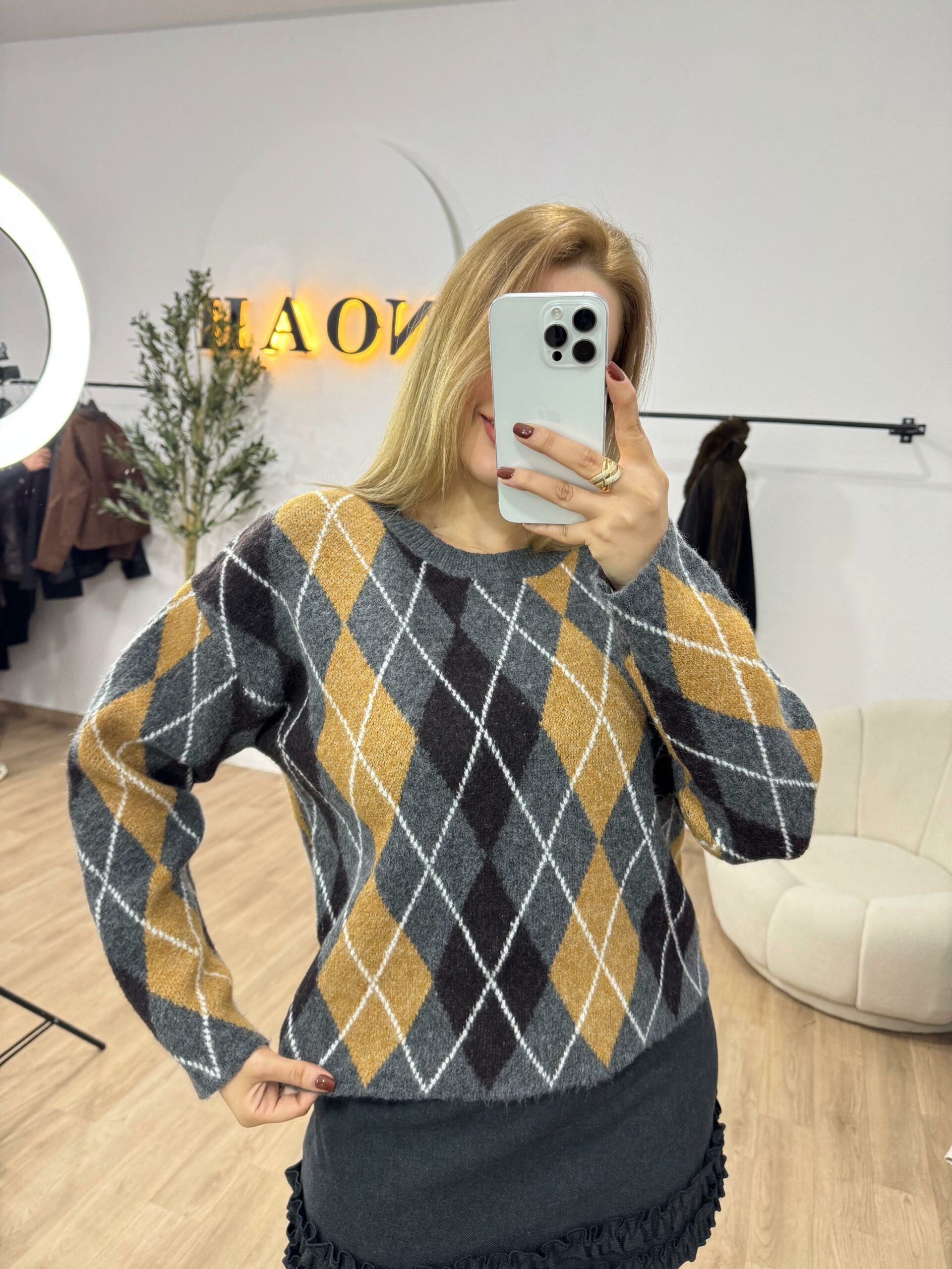 Pull Jacquard Élégance – Image 2