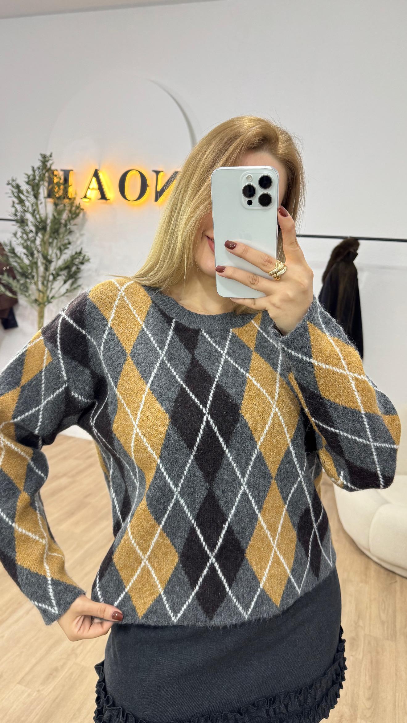 Pull Jacquard Élégance – Image 3