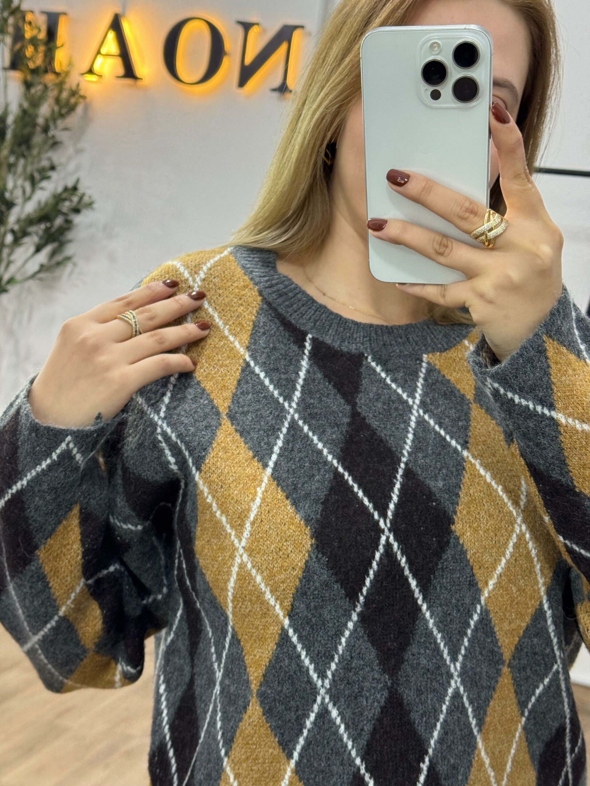 Pull Jacquard Élégance – Image 4