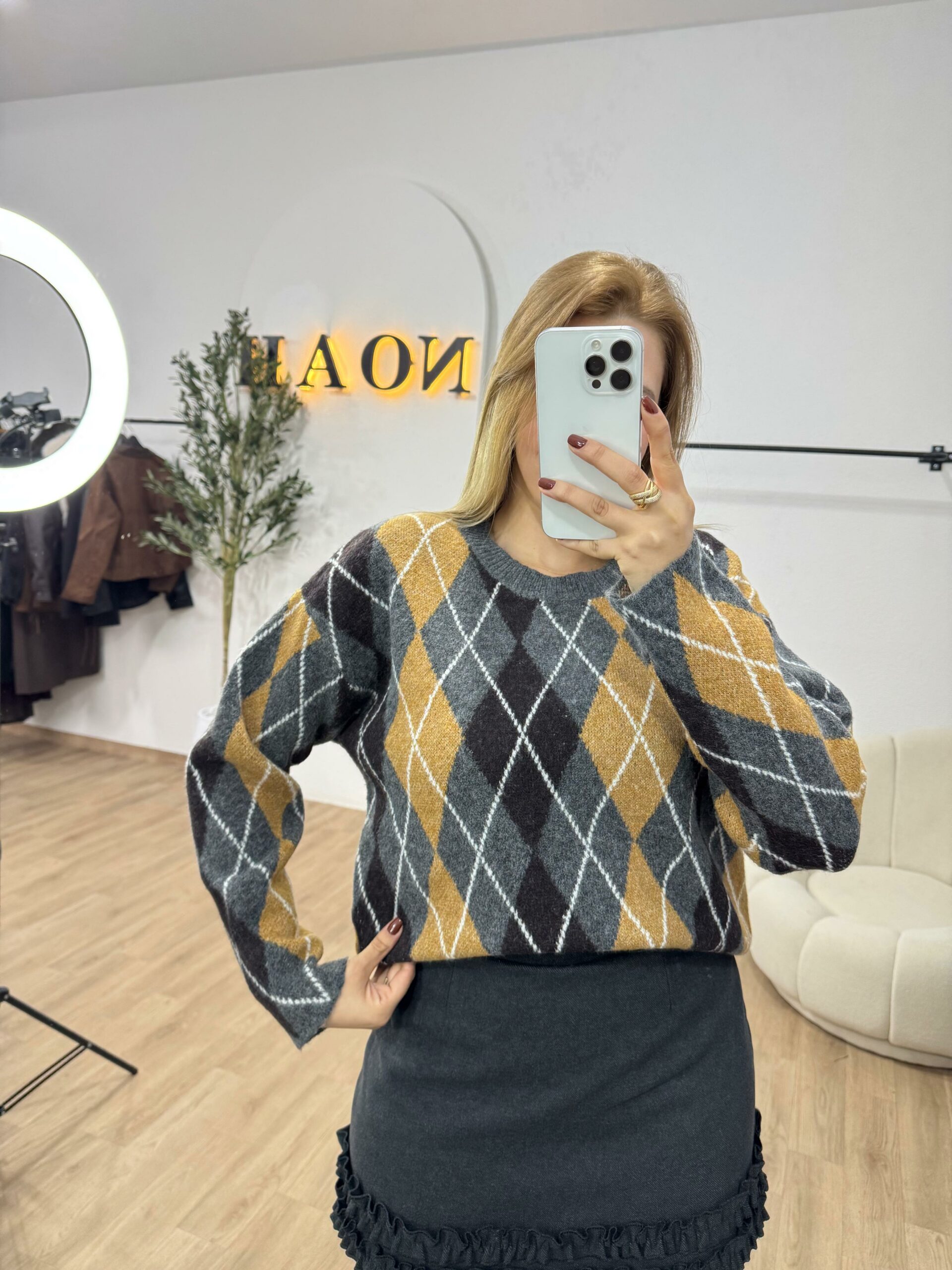Pull Jacquard Élégance
