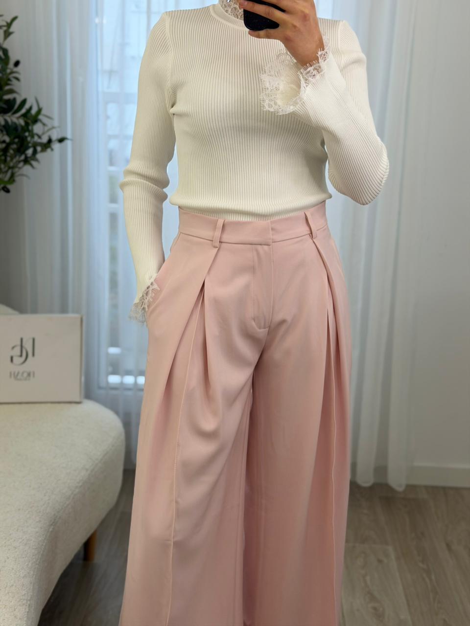 Pantalon Rose Blush Chic – Image 3