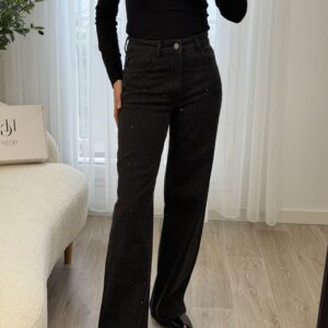Jean Black Crystal
