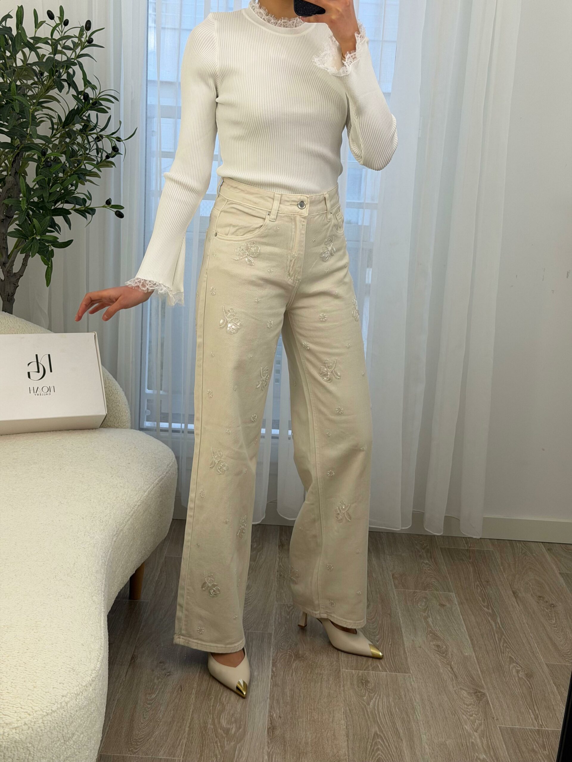 Pantalon Élégance Brodé – Image 8