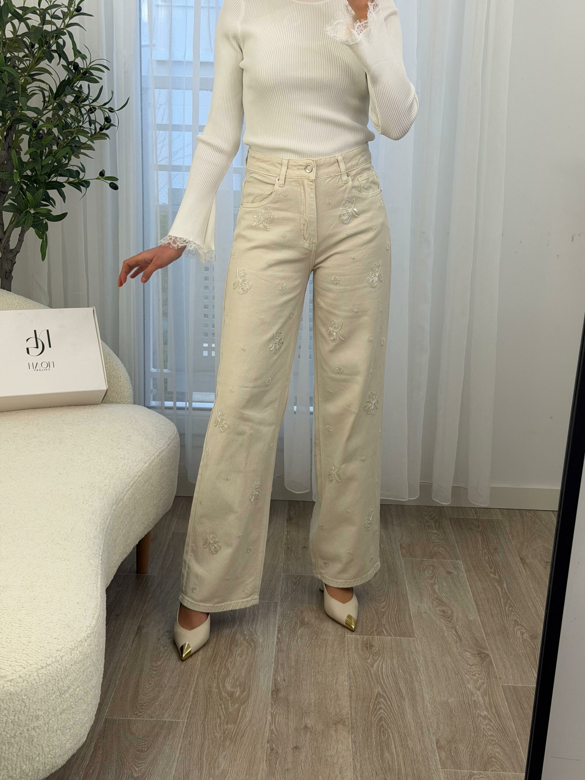 Pantalon Élégance Brodé – Image 7