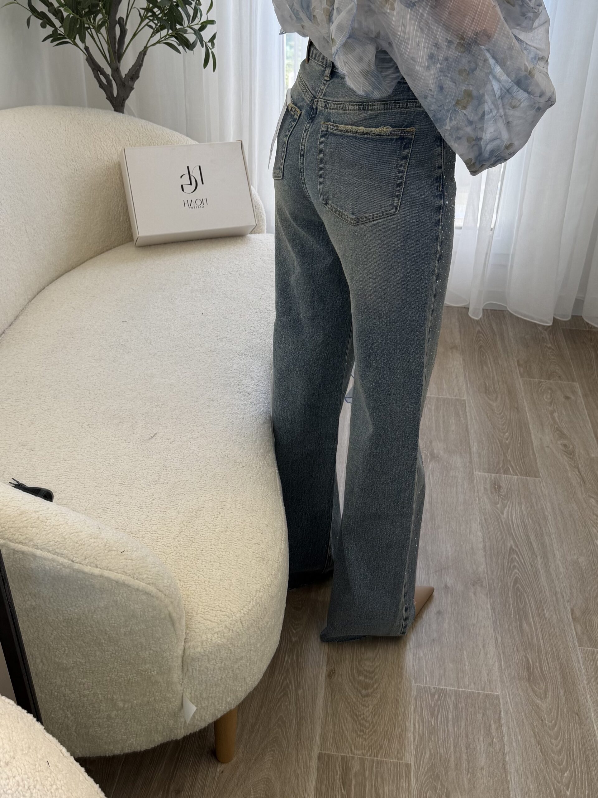 Jean Wide Leg Strass – Image 2