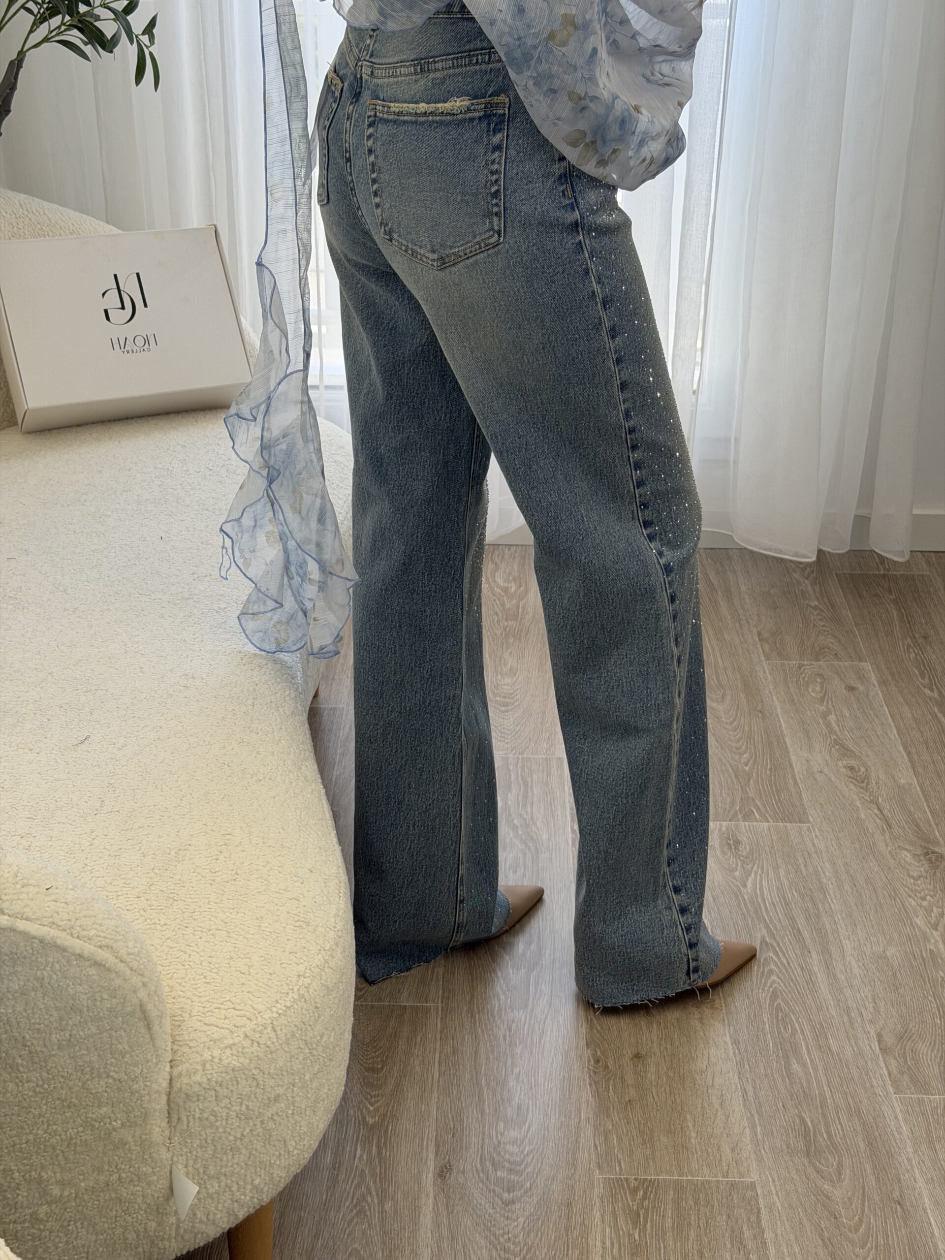 Jean Wide Leg Strass – Image 4