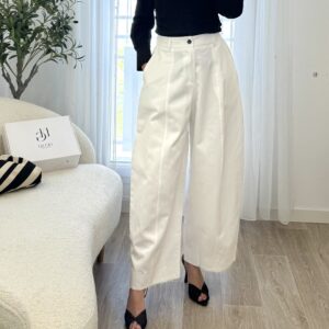 Pantalon Blanc Fluide