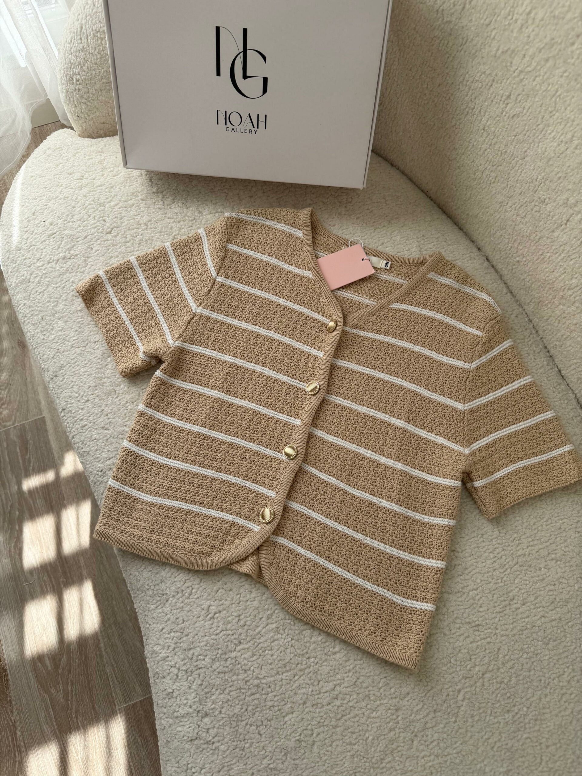 Pull Beige Éclat – Image 5