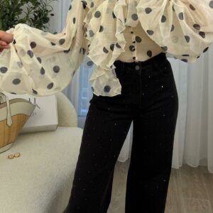 Chemise Black Dot