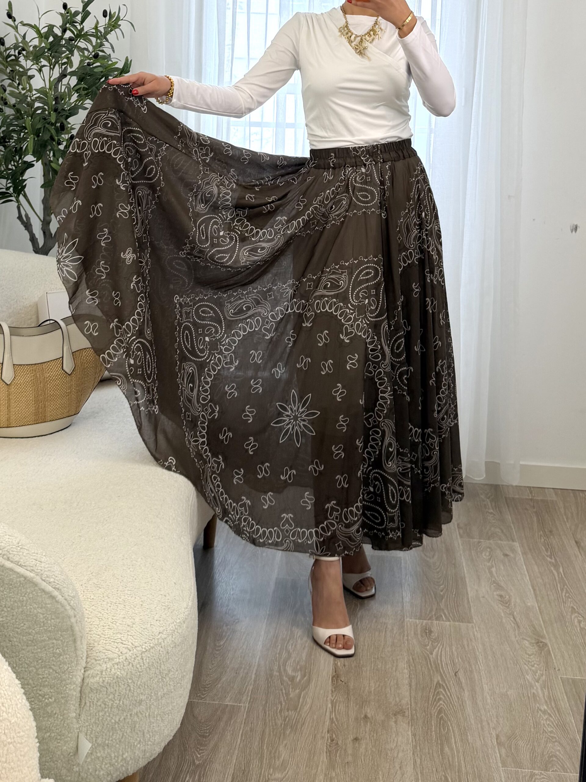 Jupe Bandana Chocolat – Image 5