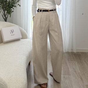 Pantalon Lin Ceinture