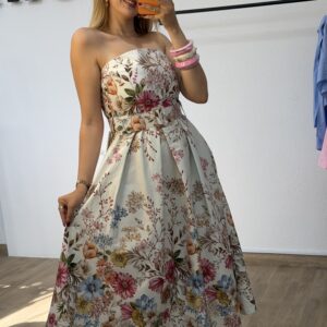 Robe Florale Bustier