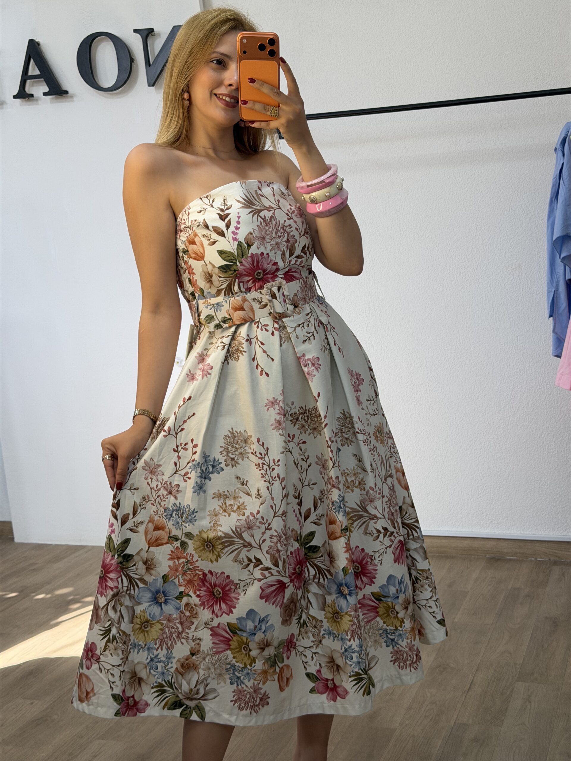 Robe Florale Bustier