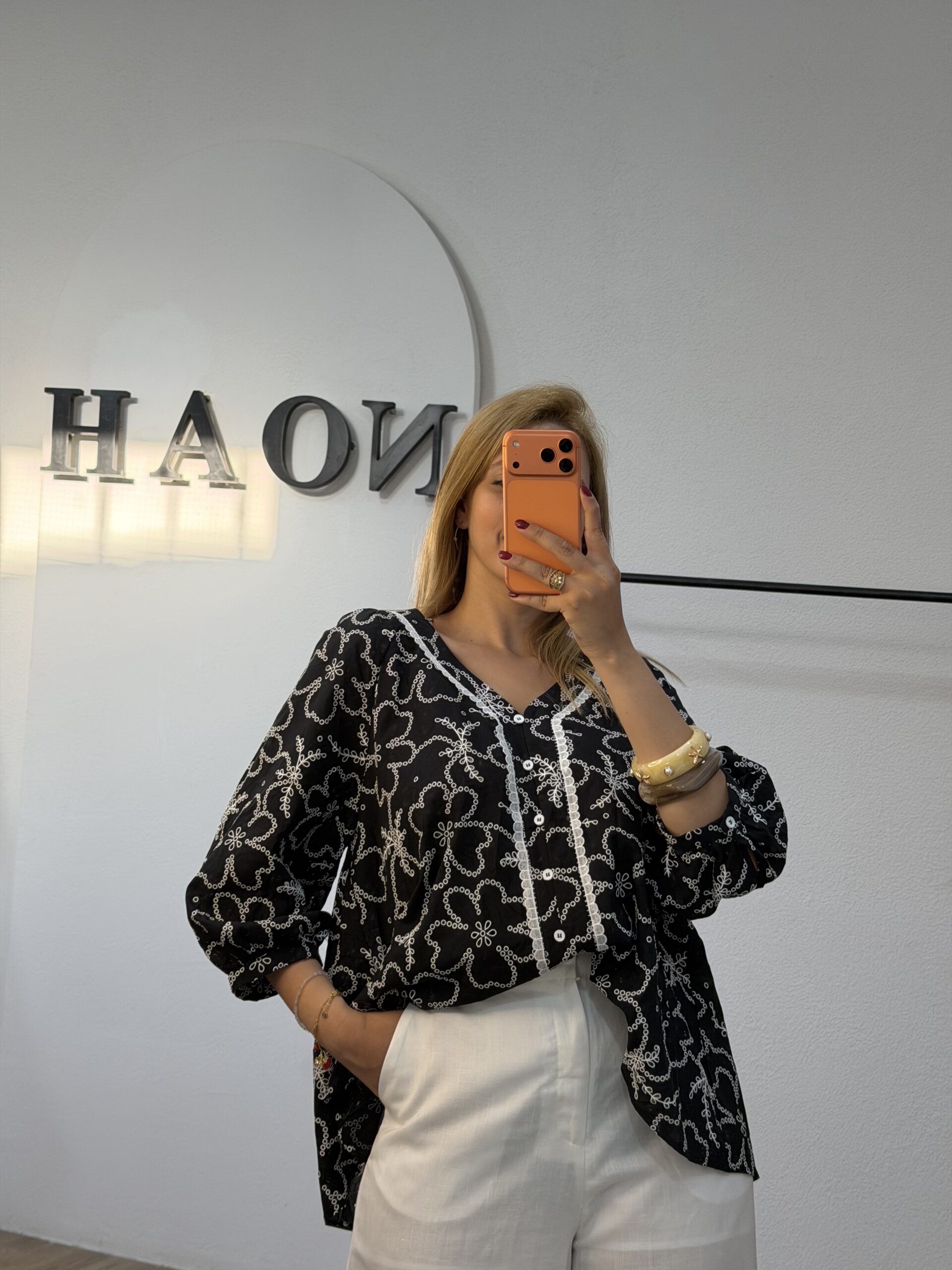 Chemise Broderie Noire – Image 3