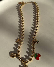 Collier Doré avec charms - Noah