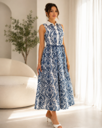 Robe Santorini Bleu Majesté - Noah