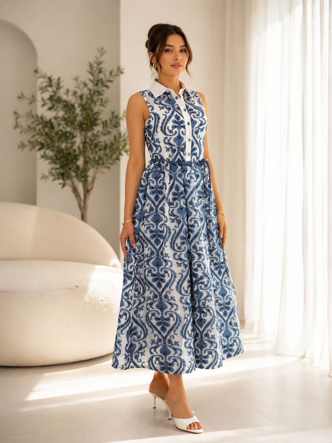 Robe Santorini Bleu Majesté