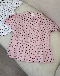 Chemise Cœur Rose - Noah