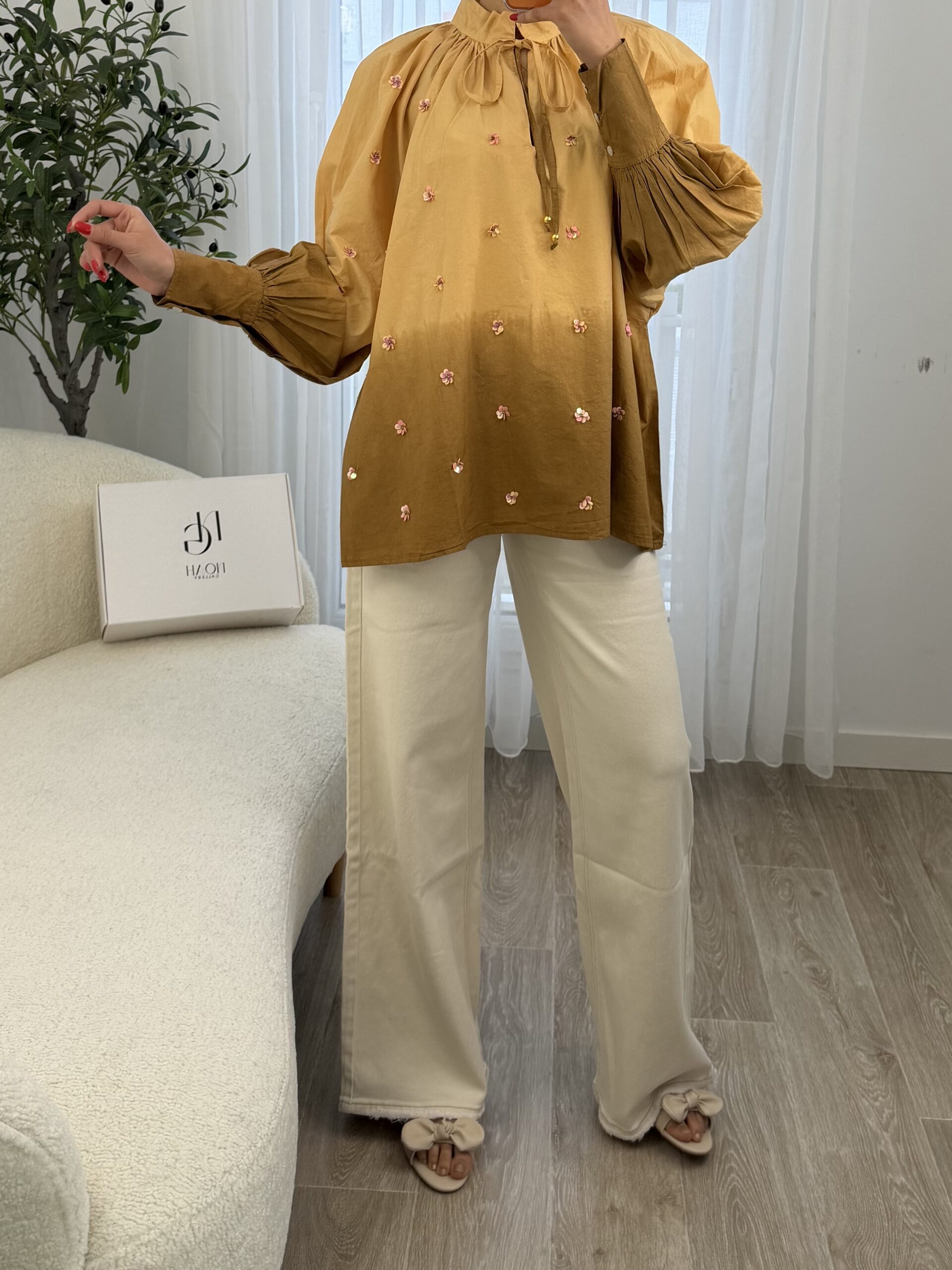Chemise Miel Brodée