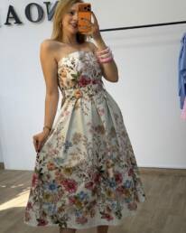 Robe Florale Bustier - Noah