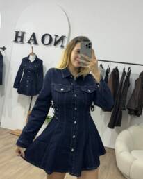 Petite Robe En Denim - Robes - Noah