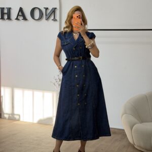 Robe Denim Élégance
