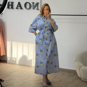 Robe Citron Bleu