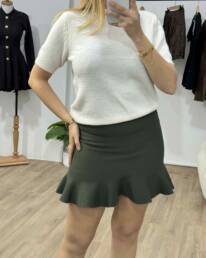 Wavy Olive Skirt - Noah