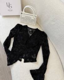 Chemise Noir Dentelle - Noah