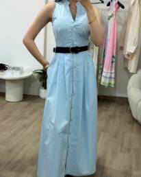 Robe Bleu Poudré - Robes - Noah