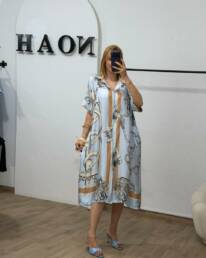 Robe Chemise Azur - Noah