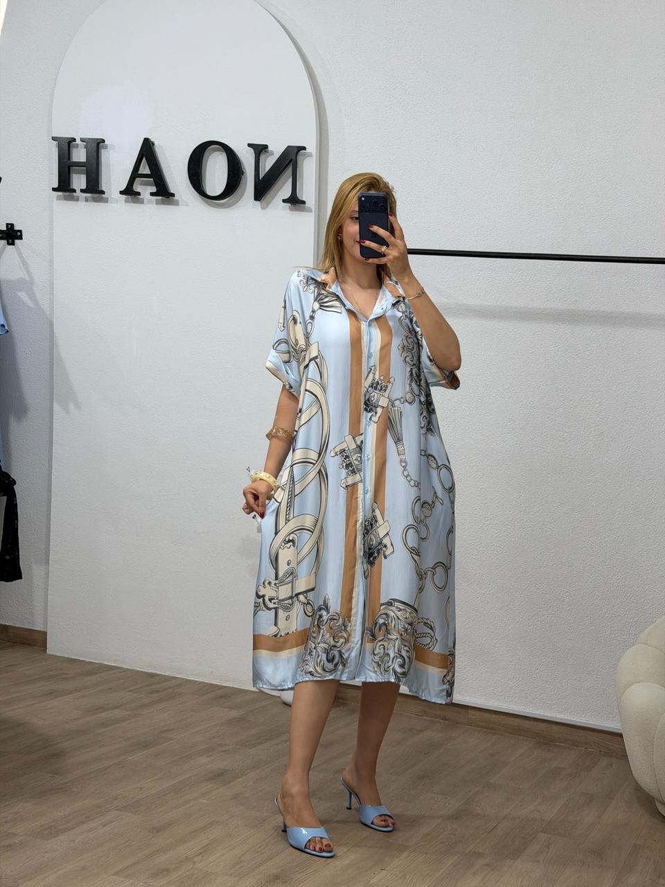 Robe Chemise Azur