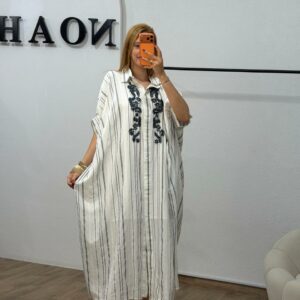 Robe Azur Brodée