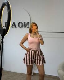 Short Pink Stripes - Noah