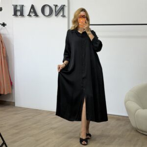 Robe viscose noir