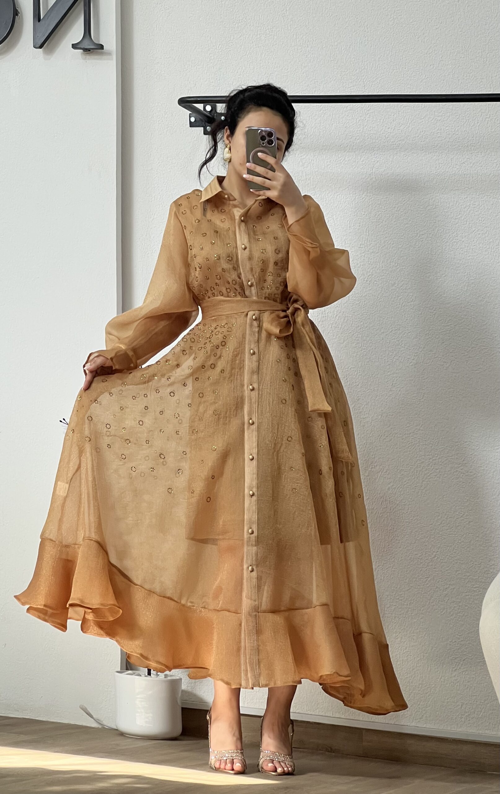 Robe Sable Élégant